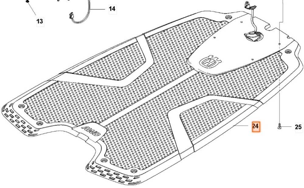 Bodenplatte - Baseplate Ladestation - P25 - AWD -SG-